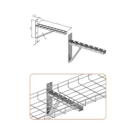 Kable Kontrol 24'' Cantilever Wall Mount Bracket KK-CWB-24